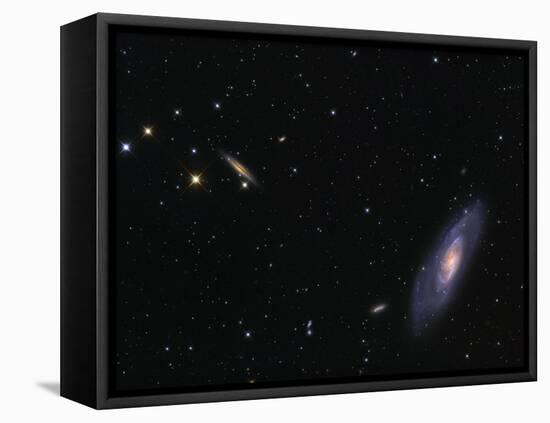 Spiral Galaxy Messier 106-Stocktrek Images-Framed Premier Image Canvas