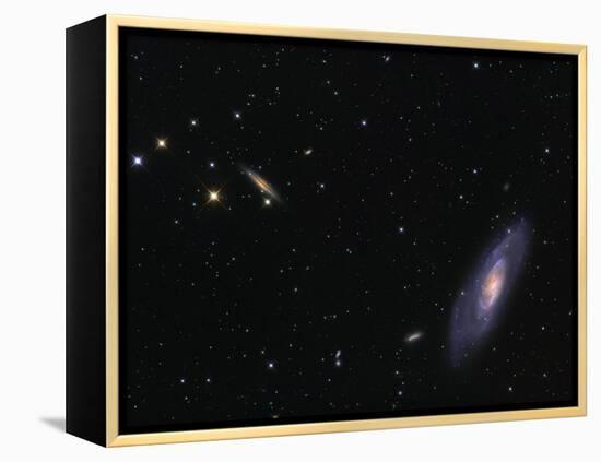 Spiral Galaxy Messier 106-Stocktrek Images-Framed Premier Image Canvas