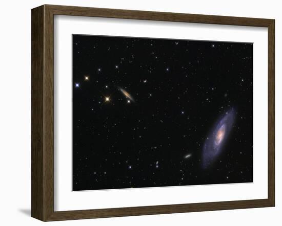 Spiral Galaxy Messier 106-Stocktrek Images-Framed Photographic Print