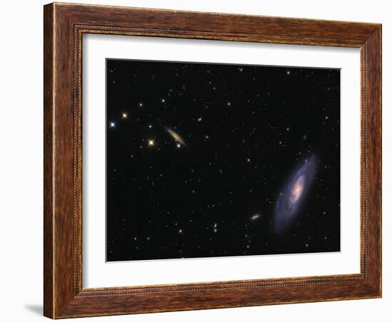 Spiral Galaxy Messier 106-Stocktrek Images-Framed Photographic Print