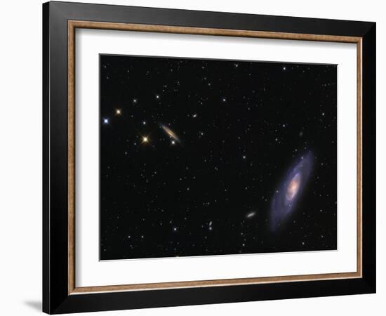 Spiral Galaxy Messier 106-Stocktrek Images-Framed Photographic Print