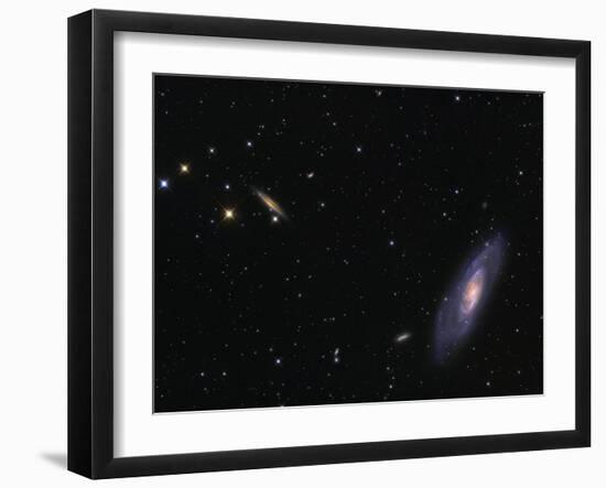 Spiral Galaxy Messier 106-Stocktrek Images-Framed Photographic Print