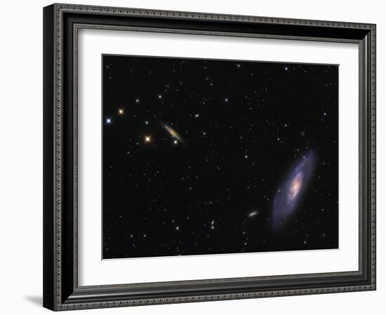 Spiral Galaxy Messier 106-Stocktrek Images-Framed Photographic Print