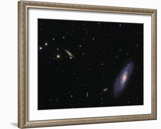 Spiral Galaxy Messier 106-Stocktrek Images-Framed Photographic Print