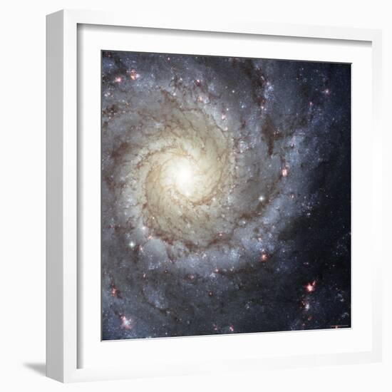 Spiral Galaxy Messier 74-Stocktrek Images-Framed Photographic Print