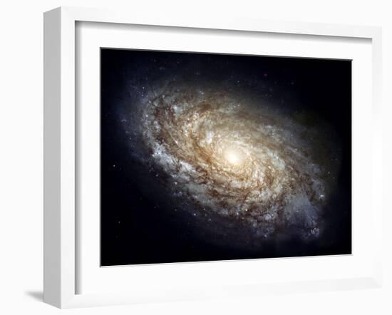 Spiral Galaxy NGC 4414-null-Framed Photographic Print