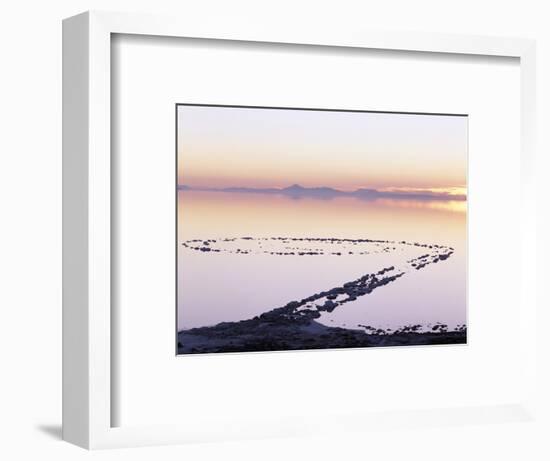 Spiral Jetty Above Great Salt Lake, Utah, USA-Scott T^ Smith-Framed Photographic Print