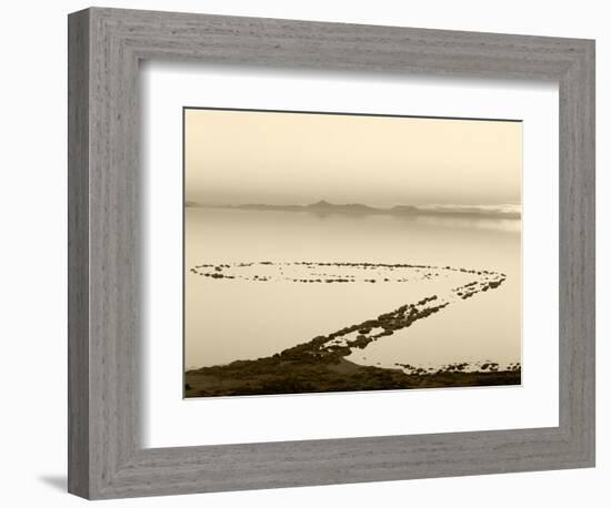 Spiral Jetty Above Great Salt Lake, Utah, USA-Scott T. Smith-Framed Photographic Print