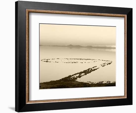 Spiral Jetty Above Great Salt Lake, Utah, USA-Scott T. Smith-Framed Photographic Print