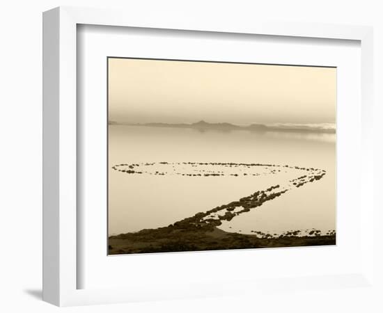 Spiral Jetty Above Great Salt Lake, Utah, USA-Scott T. Smith-Framed Photographic Print