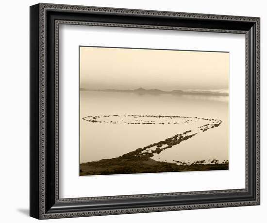 Spiral Jetty Above Great Salt Lake, Utah, USA-Scott T. Smith-Framed Photographic Print