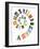 Spiral Shape Abc Collage Made Of Newspaper Clippings-donatas1205-Framed Art Print