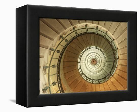 Spiral Staircase at Eckmuhl Lighthouse in Brittany-Owen Franken-Framed Premier Image Canvas
