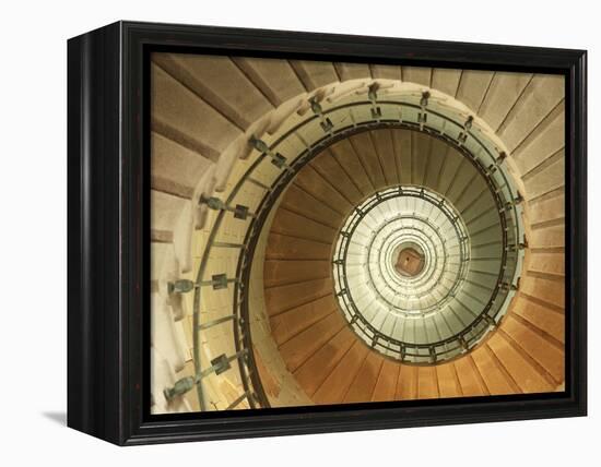 Spiral Staircase at Eckmuhl Lighthouse in Brittany-Owen Franken-Framed Premier Image Canvas