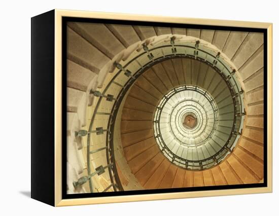 Spiral Staircase at Eckmuhl Lighthouse in Brittany-Owen Franken-Framed Premier Image Canvas