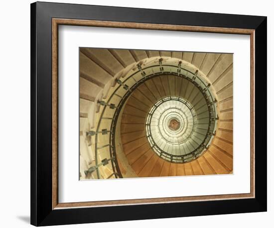 Spiral Staircase at Eckmuhl Lighthouse in Brittany-Owen Franken-Framed Photographic Print