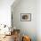 Spiral staircase from below in the Eckmuhl Lighthouse in Brittany, France, Europe-Francesco Fanti-Framed Photographic Print displayed on a wall