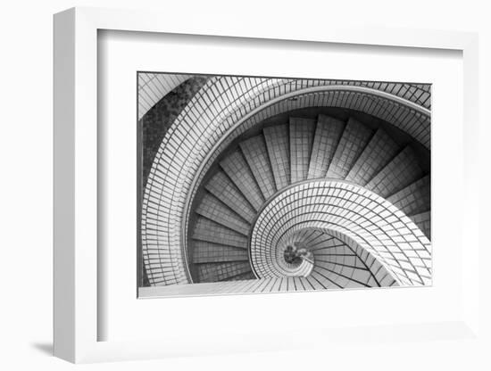 Spiral Staircase, Hong Kong, China-Paul Souders-Framed Photographic Print