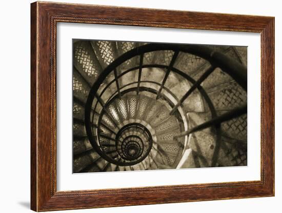Spiral Staircase in Arc de Triomphe-Christian Peacock-Framed Art Print