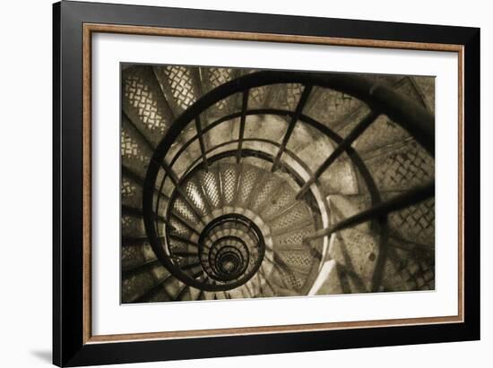 Spiral Staircase in Arc de Triomphe-Christian Peacock-Framed Art Print