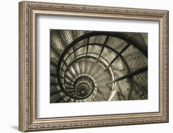 Spiral Staircase in Arc de Triomphe-Christian Peacock-Framed Art Print