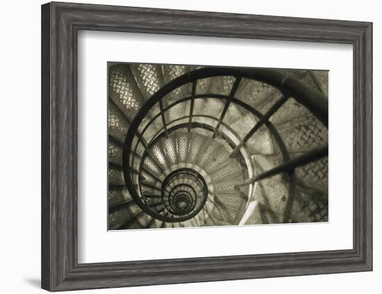 Spiral Staircase in Arc de Triomphe-Christian Peacock-Framed Art Print