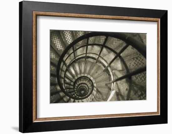 Spiral Staircase in Arc de Triomphe-Christian Peacock-Framed Art Print