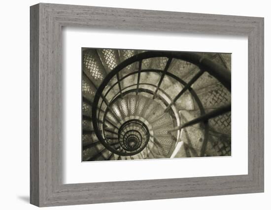 Spiral Staircase in Arc de Triomphe-Christian Peacock-Framed Art Print