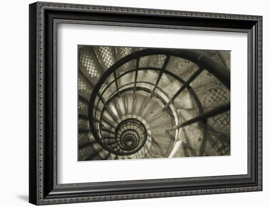 Spiral Staircase in Arc de Triomphe-Christian Peacock-Framed Art Print