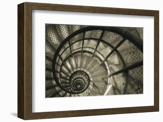 Spiral Staircase in Arc de Triomphe-Christian Peacock-Framed Art Print