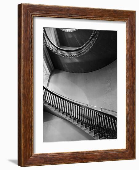 Spiral Staircase in the State Department Building-Alfred Eisenstaedt-Framed Photographic Print