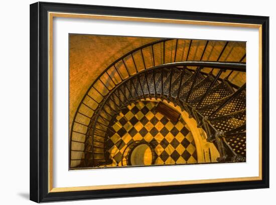 Spiral Staircase of St. Augustine Lighthouse, St. Augustine, Florida-Rona Schwarz-Framed Photographic Print