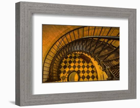 Spiral Staircase of St. Augustine Lighthouse, St. Augustine, Florida-Rona Schwarz-Framed Photographic Print