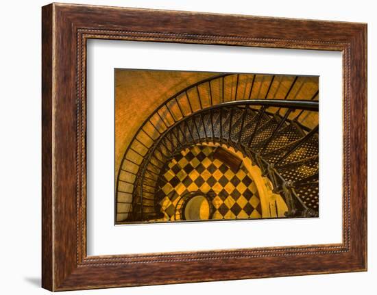 Spiral Staircase of St. Augustine Lighthouse, St. Augustine, Florida-Rona Schwarz-Framed Photographic Print