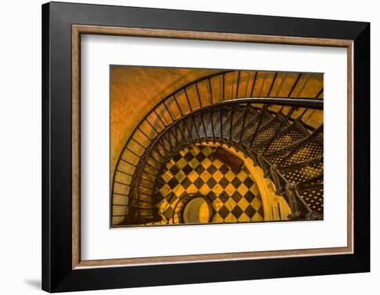 Spiral Staircase of St. Augustine Lighthouse, St. Augustine, Florida-Rona Schwarz-Framed Photographic Print