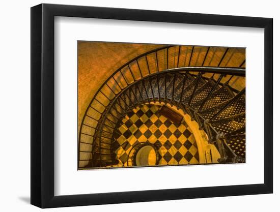 Spiral Staircase of St. Augustine Lighthouse, St. Augustine, Florida-Rona Schwarz-Framed Photographic Print