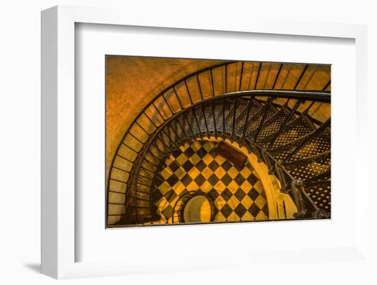 Spiral Staircase of St. Augustine Lighthouse, St. Augustine, Florida-Rona Schwarz-Framed Photographic Print