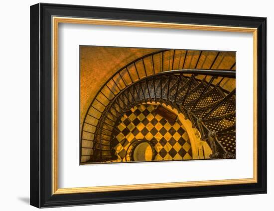 Spiral Staircase of St. Augustine Lighthouse, St. Augustine, Florida-Rona Schwarz-Framed Photographic Print