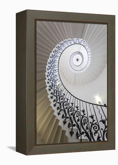 Spiral Staircase, the Queen's House, Greenwich, London, UK-Peter Adams-Framed Premier Image Canvas