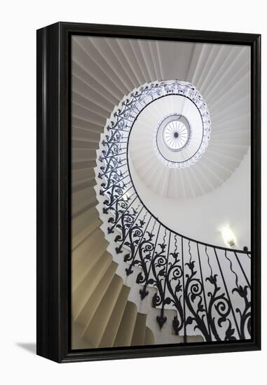 Spiral Staircase, the Queen's House, Greenwich, London, UK-Peter Adams-Framed Premier Image Canvas