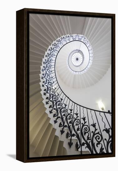 Spiral Staircase, the Queen's House, Greenwich, London, UK-Peter Adams-Framed Premier Image Canvas