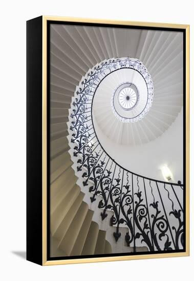 Spiral Staircase, the Queen's House, Greenwich, London, UK-Peter Adams-Framed Premier Image Canvas