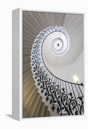 Spiral Staircase, the Queen's House, Greenwich, London, UK-Peter Adams-Framed Premier Image Canvas