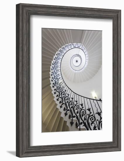 Spiral Staircase, the Queen's House, Greenwich, London, UK-Peter Adams-Framed Photographic Print