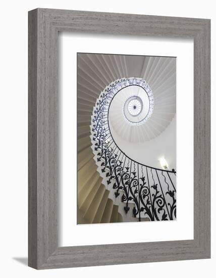 Spiral Staircase, the Queen's House, Greenwich, London, UK-Peter Adams-Framed Photographic Print