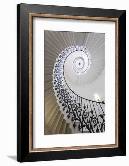 Spiral Staircase, the Queen's House, Greenwich, London, UK-Peter Adams-Framed Photographic Print