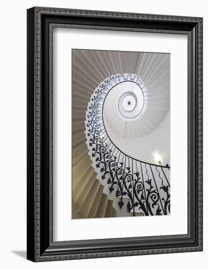 Spiral Staircase, the Queen's House, Greenwich, London, UK-Peter Adams-Framed Photographic Print