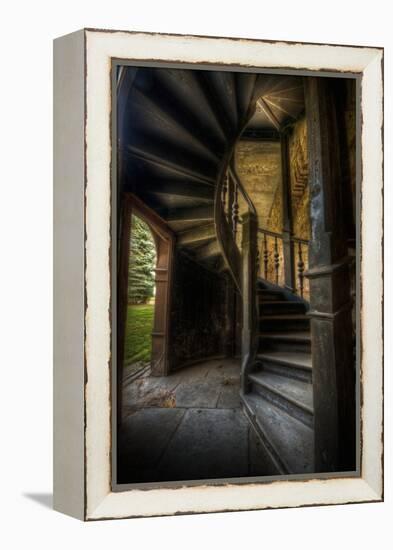 Spiral Staircase-Nathan Wright-Framed Premier Image Canvas