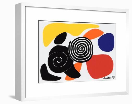 Spirals and Petals, c.1969-Alexander Calder-Framed Art Print