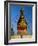 Spire and Prayer Flags of the Swayambhunath Stupa in Kathmandu, Nepal, Asia-Gavin Hellier-Framed Photographic Print